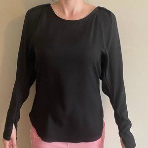 Sorella Vita Black Long Sleeve Blouse - Size 0